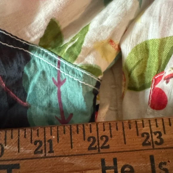 Cino Made in India Button down Shirt Size Large Multi Colored Blouse - Picture 4 of 7